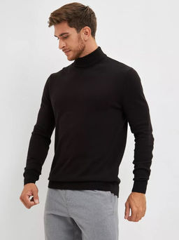 KMD080 Джемпер (вязаный трикотаж) ЧЕРНЫЙ