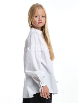Рубашка для девочки подросткам школьная форма UD 8016 белый - Mini maxi фото 12