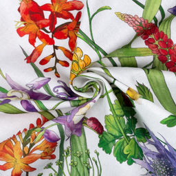 Скатерть Луговые цветы d=150 см, 100% хл, саржа 190 г/м?