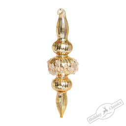 Украшение "Подвеска золотая" (стекло) 4х4х16 см