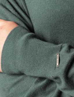 VILATTE / Свободное платье тонкой вязки из хлопка с кашемиром  фото 5