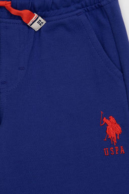 Детские синие вязаные шорты - U.s. polo assn фото 6
