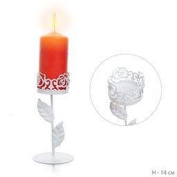 Подсвечник 14 см на одну свечу / E1024 /уп 288/