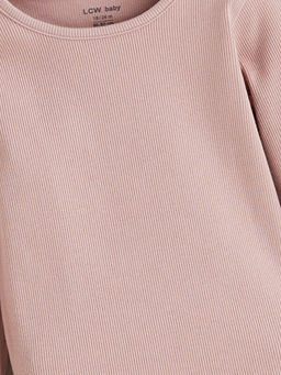 Bisiklet Yaka Uzun Kollu K?z Bebek Bluz