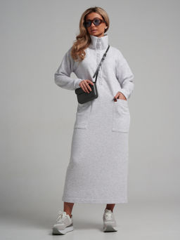 978 Платье "Меланж/серый"