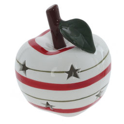 Фигурка декоративная с подсветкой (LR44x2) "Яблоко", L9,5 W9,5 H11 см