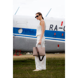 Сумка женская тоут TEXTURA на молнии, 33×9×23 см, бежевая