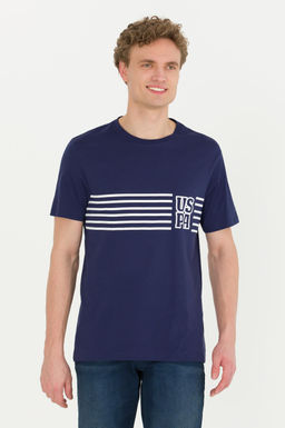 Erkek Lacivert Bisiklet Yaka Ti__rt