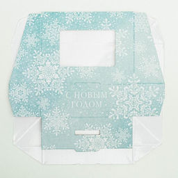 Цена за 5 шт. Коробка складная «Снежинки», 10×8×3.5 см