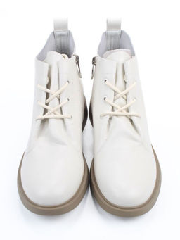 01-M43-19 LT. BEIGE Ботинки демисезонные женские (натуральная кожа)