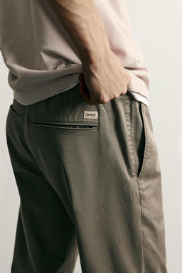 PANTAL?N CINTURA JOGGER SLIM FIT / Khaki - Zara фото 3