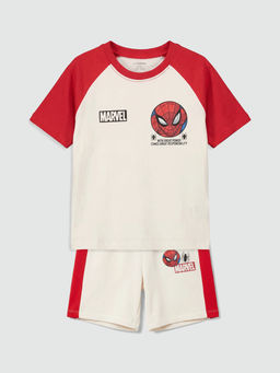 Spider-Man Bask?l? Erkek ?ocuk Ti??rt ve ?ort