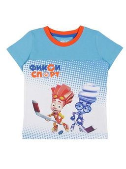 CRB wear/CAK 62142 Футболка для мальчика, бирюзовый/Ex.Cherubino