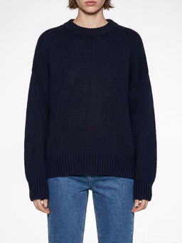 Bisiklet Yaka Oversize Kad?n Triko Kazak