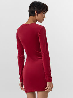 Платье домашнее женское бордовое велюровое - Mark formelle фото 2