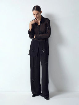 ЕМКА / Рубашка с узором из бисера - Emka фото 3