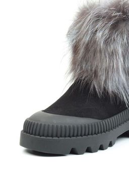 04-M20-5045 Ботинки зимние женские (натуральная замша, натуральный мех) - Фабричный китай фото 7