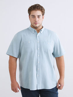 Regular Fit K?sa Kollu Poplin Erkek G?mlek