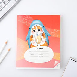 Тетрадь 18 листов в линию Котя, обложка мелованный картон, 5 видов МИКС - Artfox study фото 7