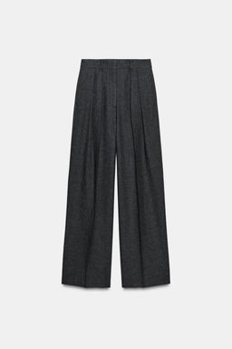ZW COLLECTION WIDE-LEG TROUSERS WITH DARTS - Zara фото 4