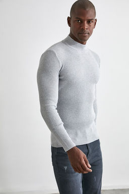 TRENDYOL MAN Ekru Slim Fit Pamuklu Yar?m Bal?kc? Yaka Fitilli Orgu Kazak TMNAW21KZ0568 - Trendyolmilla фото 67