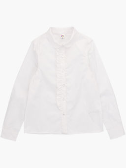 Рубашка для девочки в школу белая UD 6645 белый - Mini maxi фото 5