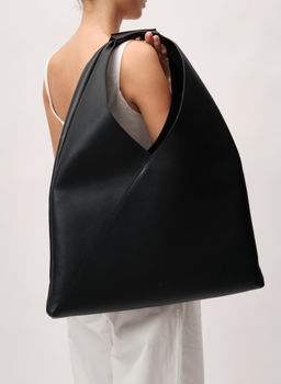 Кожаная сумка Luna DBR 31373 черный фото 4