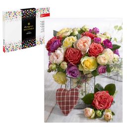 Набор для творчества Алмазная мозаика арт. 59810 / 20 ЛЕТНИЙ БУКЕТ размер: 30*40 см