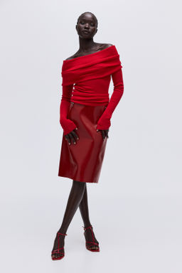 Jersey off-the-shoulder - H&m фото 7