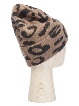 Шапка жен. шерсть+анг+нейл LB-A53059 taupe/d.brown - Labbra фото 2