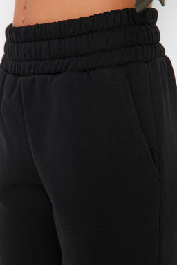Siyah Basic Jogger Kal?n Ici Polarl? Orme Esofman Alt? Pantolon TWOAW21EA0010