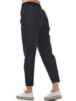 Хлопковые комфортные брюки резинка по поясу цвет ТЕМНО-СИНИЙ - А+б коллекция фото 6