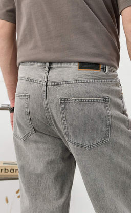 Джинсы Fine Joyce F611-0162R светло-серый хлопок  фото 4