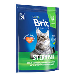 BRIT PREMIUM, Сухой корм с курицей для кошек Cat Sterilised Chicken, 2кг, 5049585