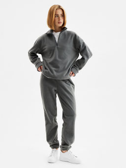 Костюм женский: анорак, брюки, MINAKU: Fleece Soft, размер 46, графитовый