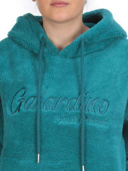 107 TURQUOISE Худи женское Тедди на флисе - Фабричный китай фото 7