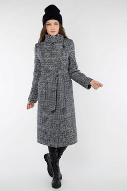 01-09459 Пальто женское демисезонное (пояс)