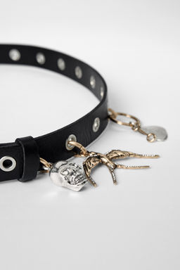 LEATHER STUDDED CHARM BELT KATE MOSS X ZARA  фото 5