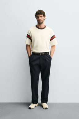RIB STRIPE T-SHIRT