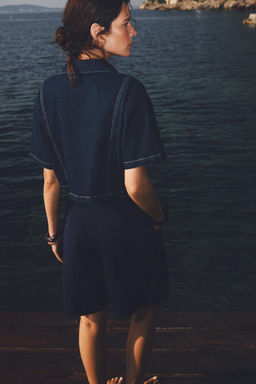 Z1975 SHORT DENIM SHIRT - Zara фото 10