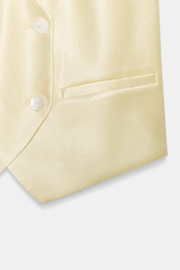 CHALECO SATINADO DOBLE BOTONADURA / Amarillo claro - Zara фото 8