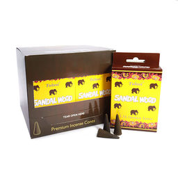 Благовония конусы Sarathi Cones Sandalwood сандал уп-12шт