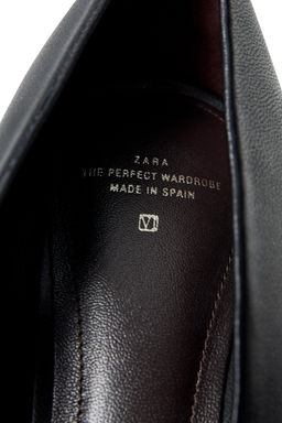 LIMITED EDITION LEATHER HIGH HEEL SHOES - Zara фото 5