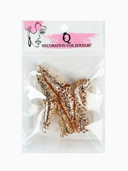 Цена за 2 шт. Шапочки для бусин (набор 10 шт.), СМ-103-1, 23?14 мм, цвет золото