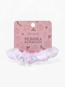 Цена за 2 шт. Резинка для волос «Перламутр» белая, Принцессы