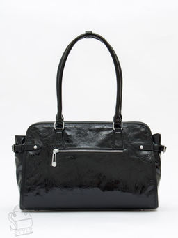 Сумка женская кожаная 8053Q black Polina&Eiterou  фото 3