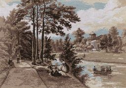 Набор для вышивания PANNA Золотая серия PS-1417 Отдых на берегу реки 51 х 35.5 см