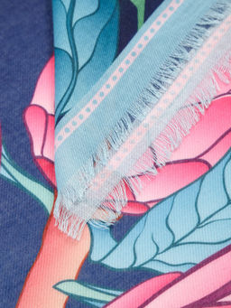 Платок жен. виск+шерсть 130х130 LG33-946-12 - Labbra фото 4