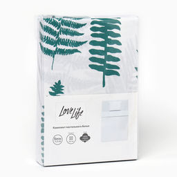 КПБ LoveLife 1.5 сп Ботаника 147*210,150*215,50*70 -1 шт,100% хлопок,бязь 120 г/м2  фото 5