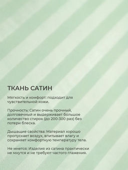 Наперник NP 50х70 на молнии для подушки Bio-Line, сатин, на молнии набор из 2 штук